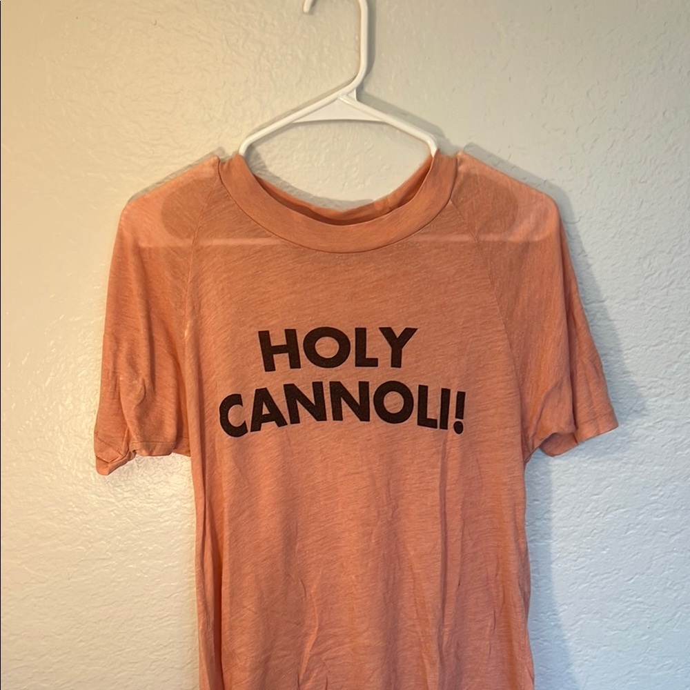 Wildfox Orange Short Sleeve Tee Holy Cannoli